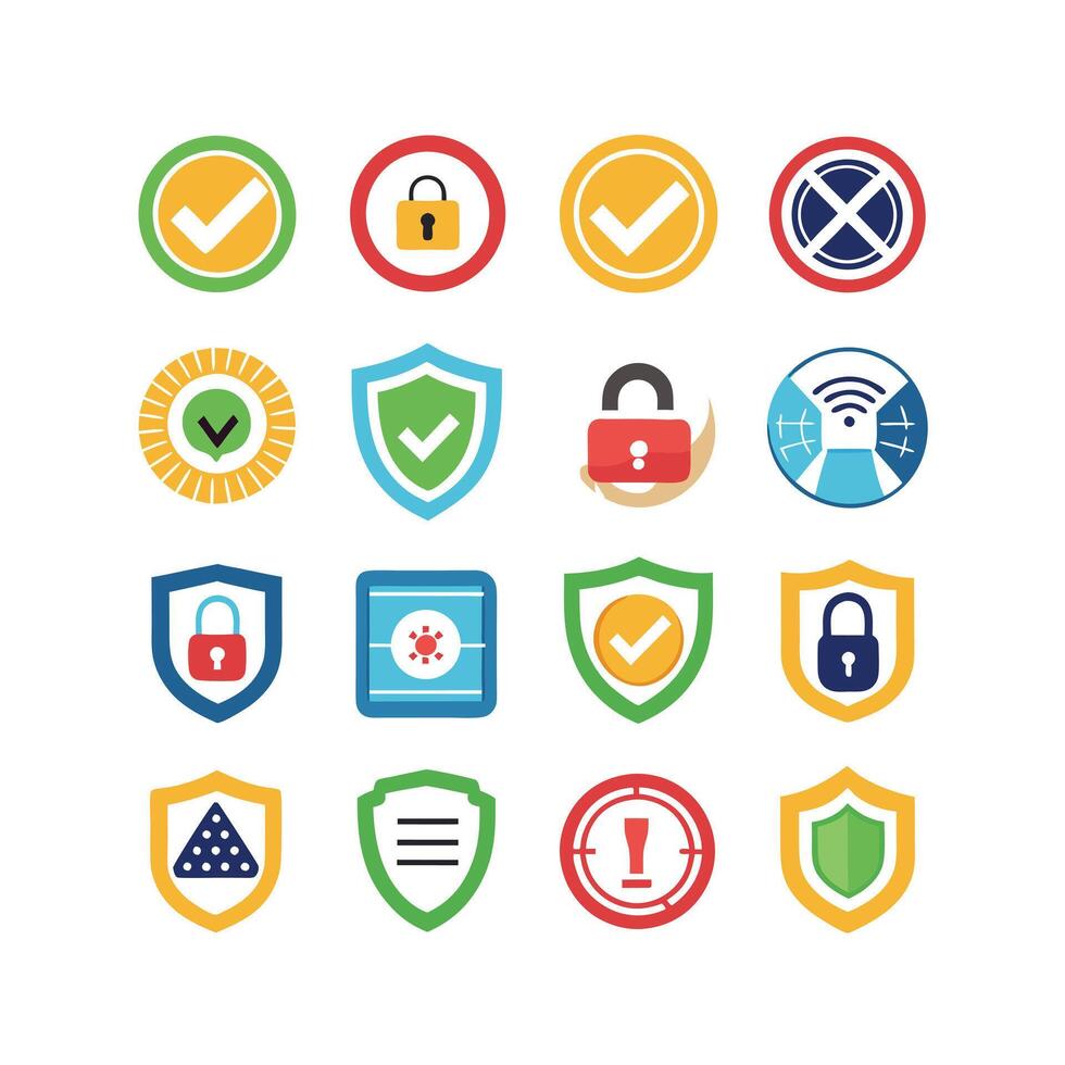 Security Icon Set Collection Illustration vector