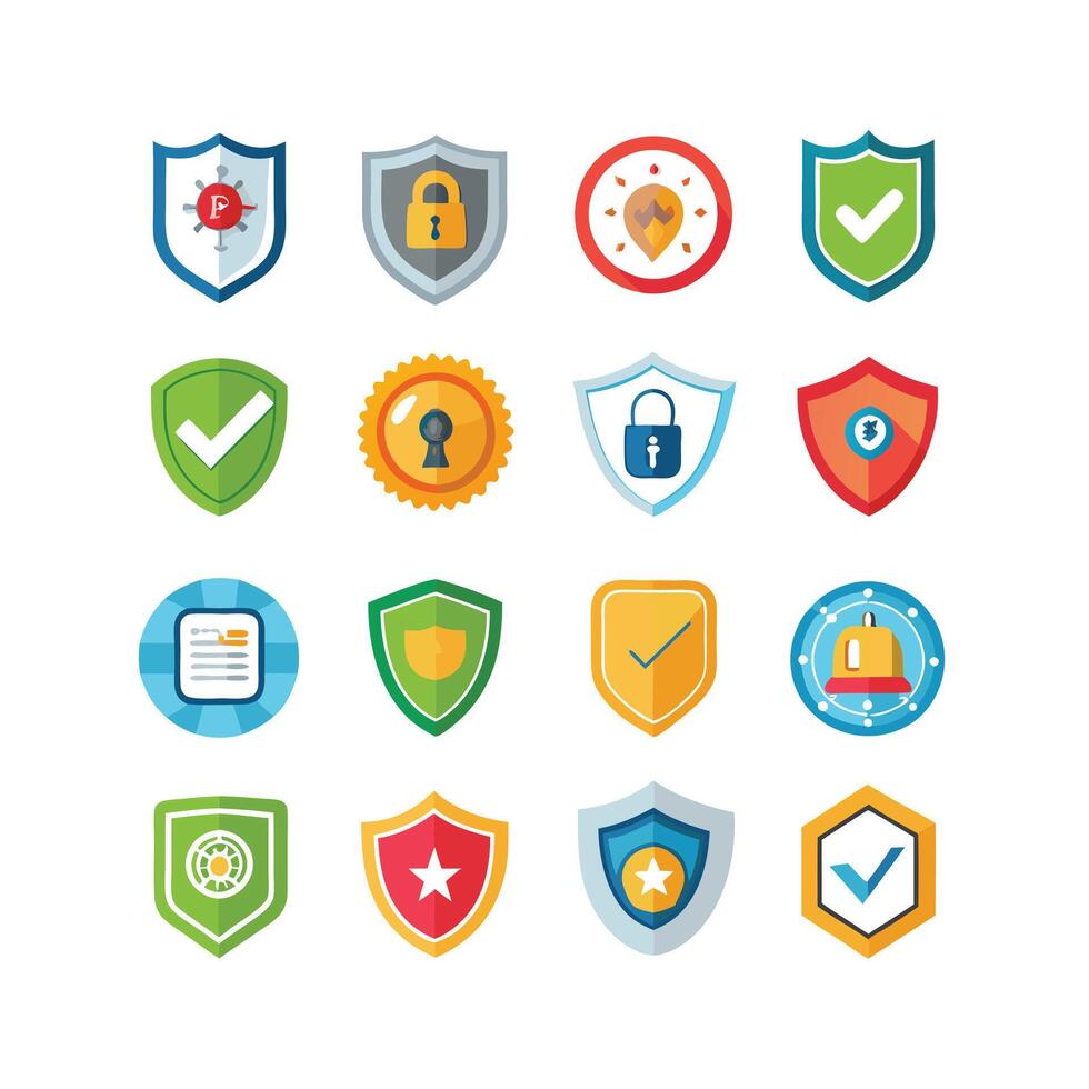 Security Icon Set Collection Illustration vector