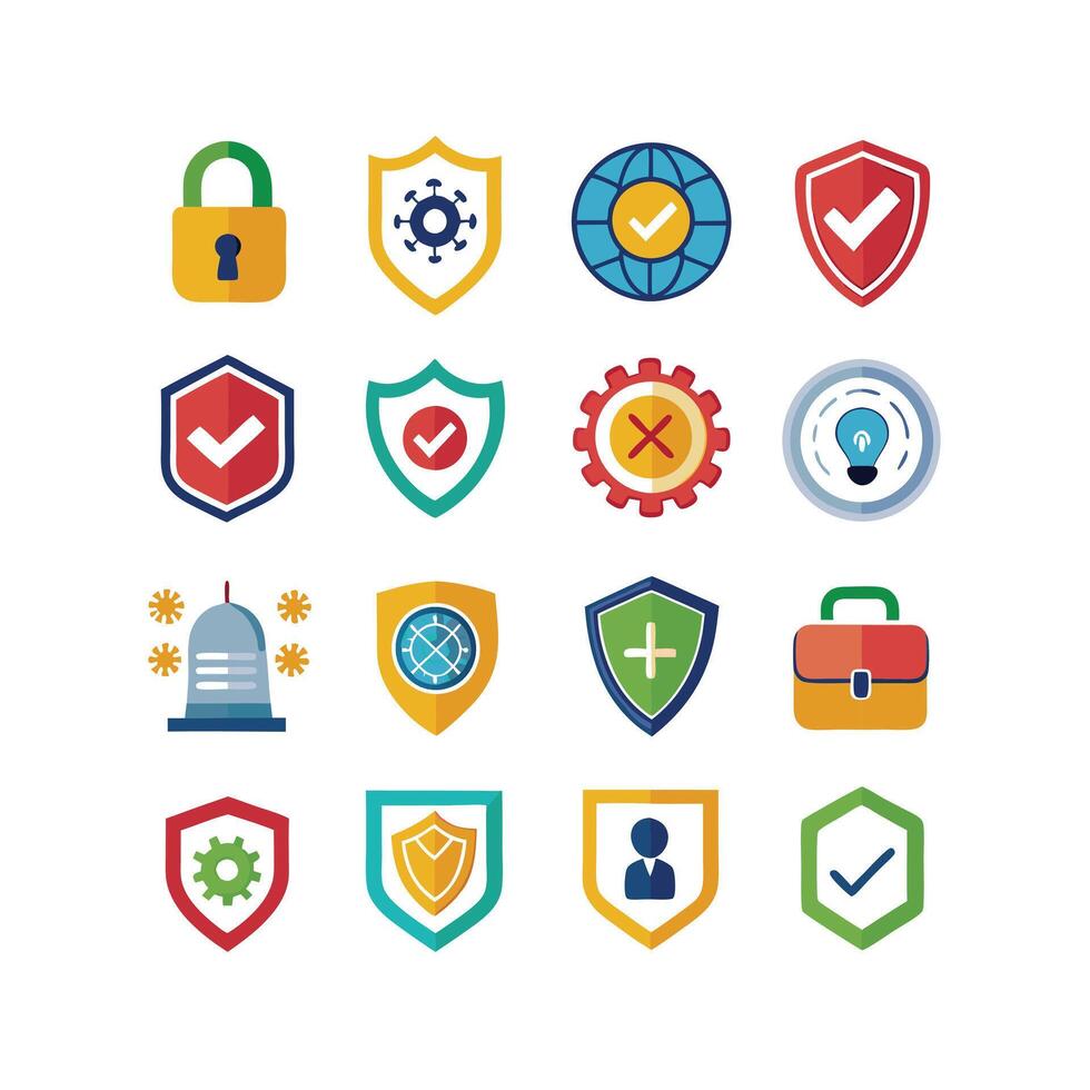 Security Icon Set Collection Illustration vector