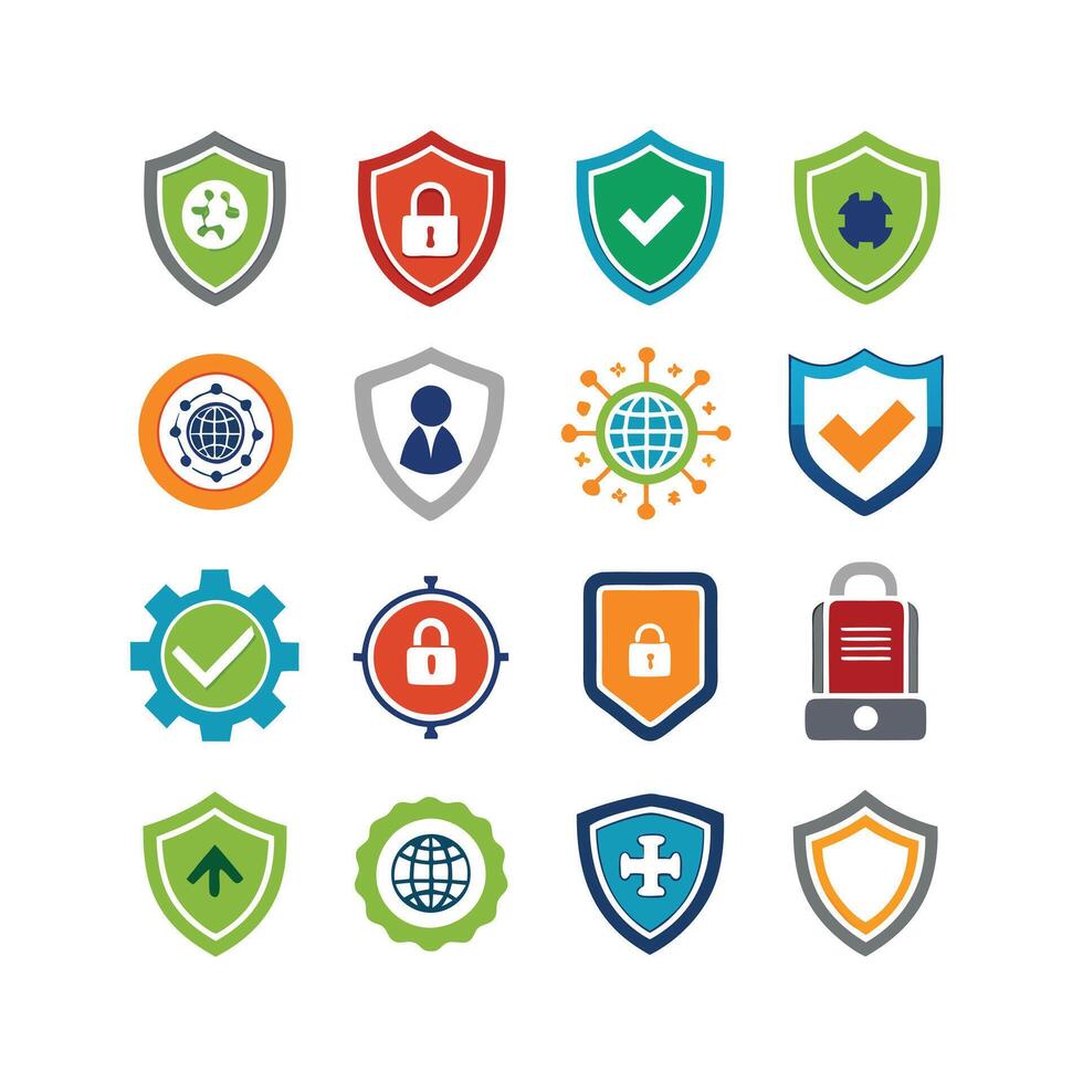 Security Icon Set Collection Illustration vector