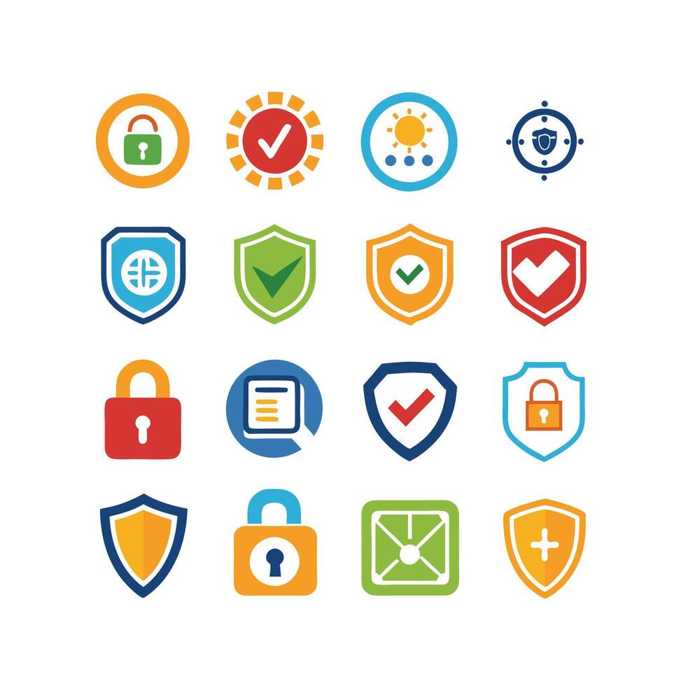 Security Icon Set Collection Illustration vector