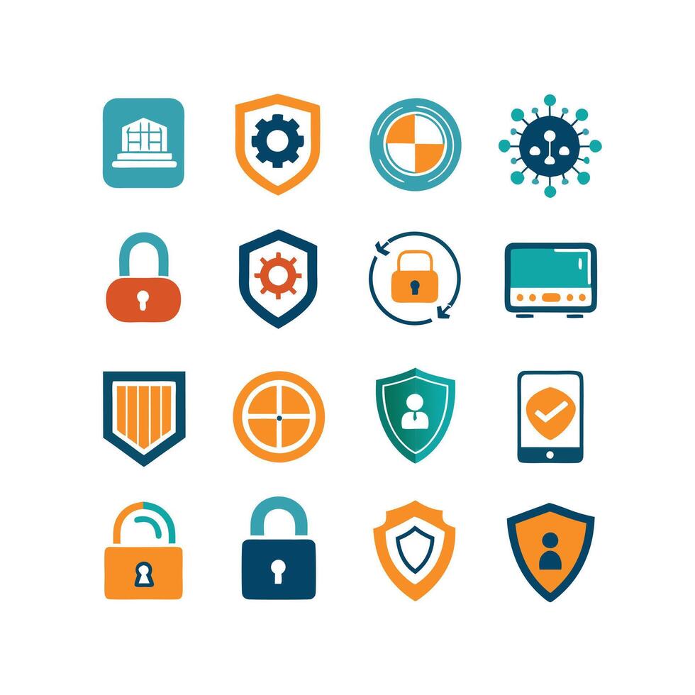 Security Icon Set Collection Illustration vector