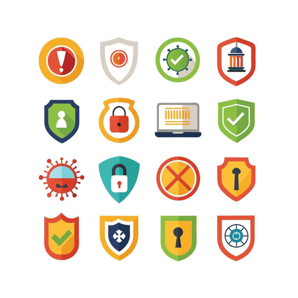 Security Icon Set Collection Illustration vector