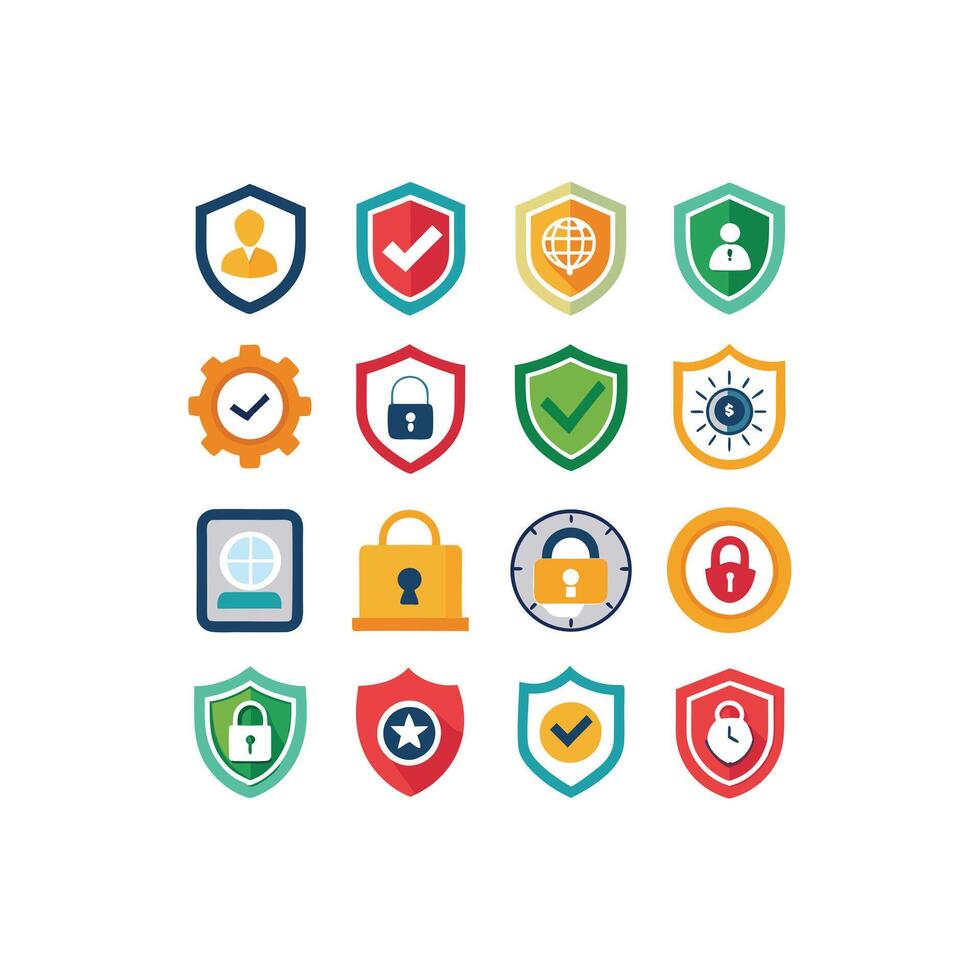 Security Icon Set Collection Illustration vector