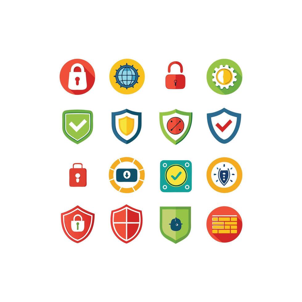 Security Icon Set Collection Illustration vector