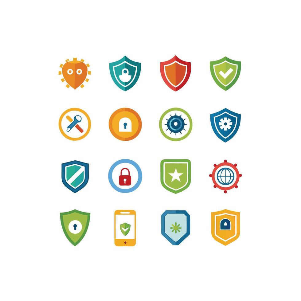 Security Icon Set Collection Illustration vector