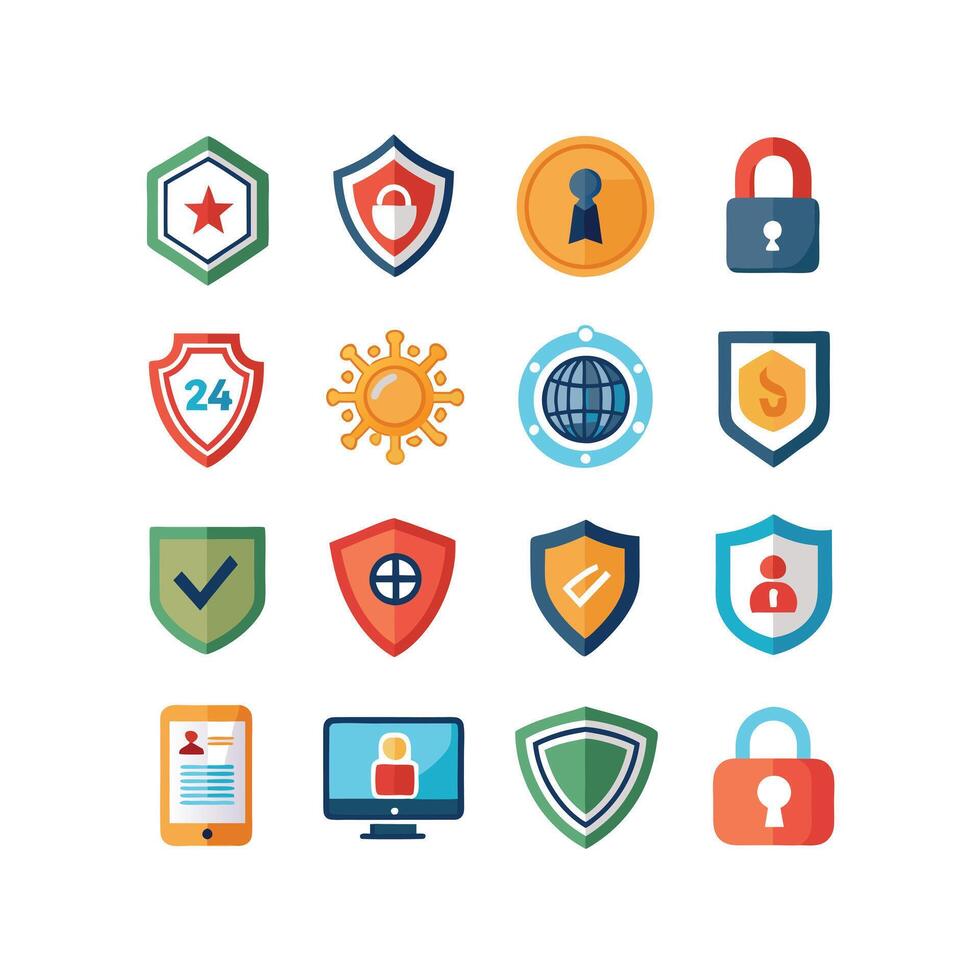 Security Icon Set Collection Illustration vector