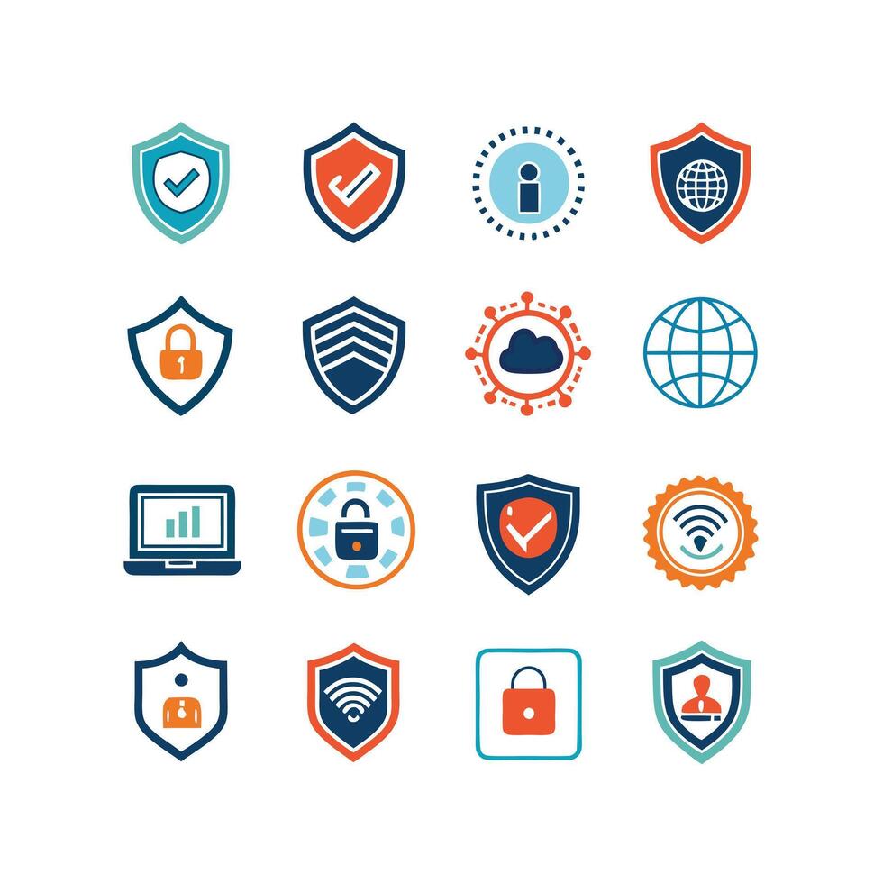 Security Icon Set Collection Illustration vector