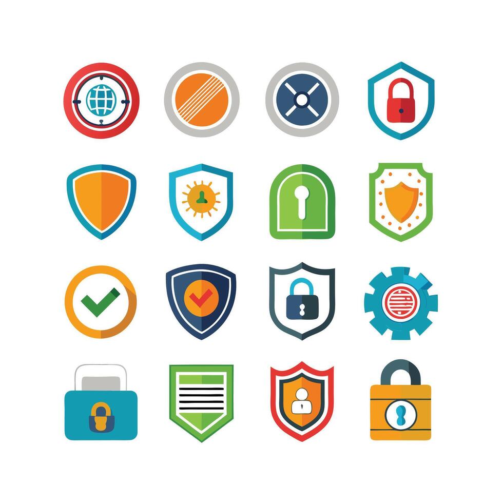 Security Icon Set Collection Illustration vector