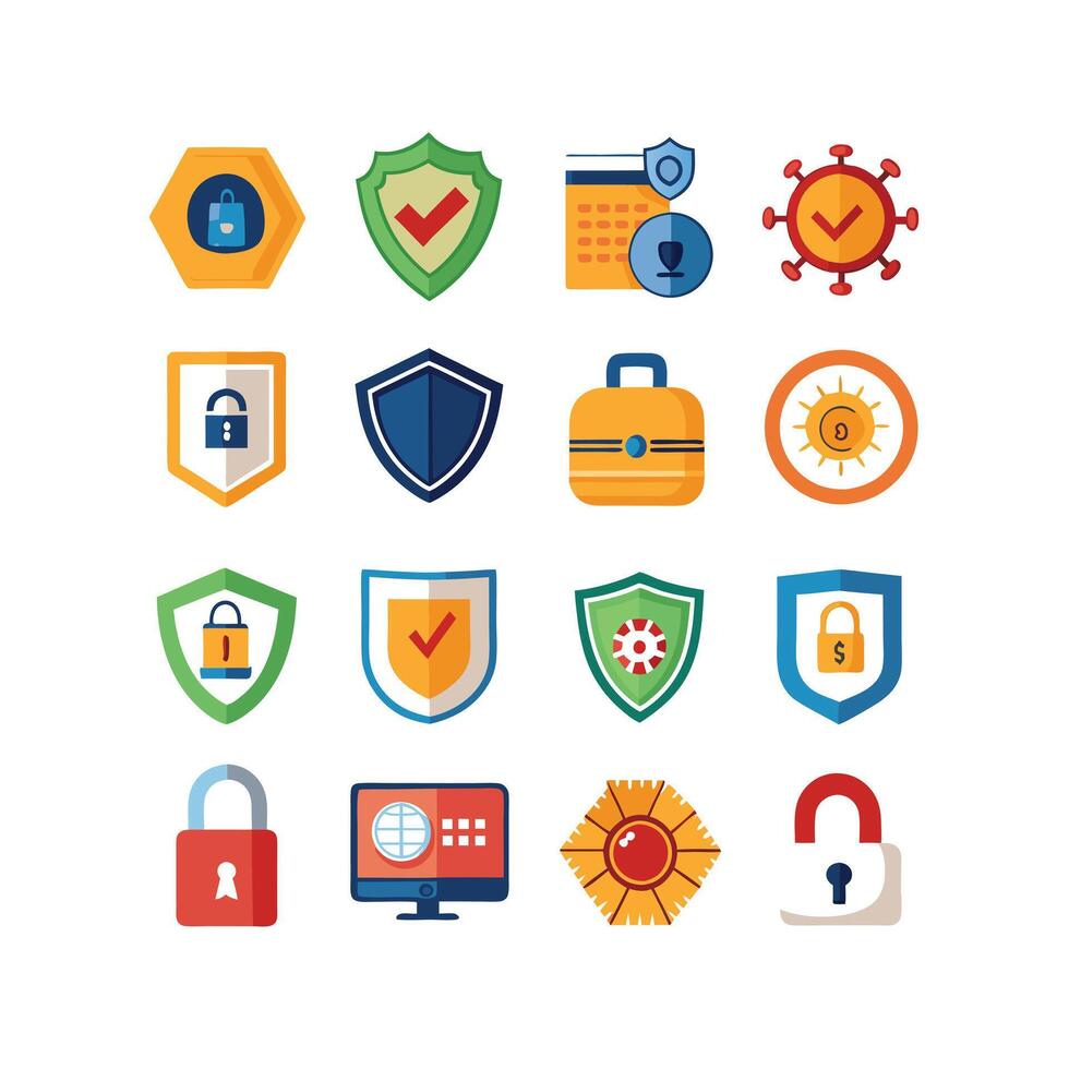 Security Icon Set Collection Illustration vector