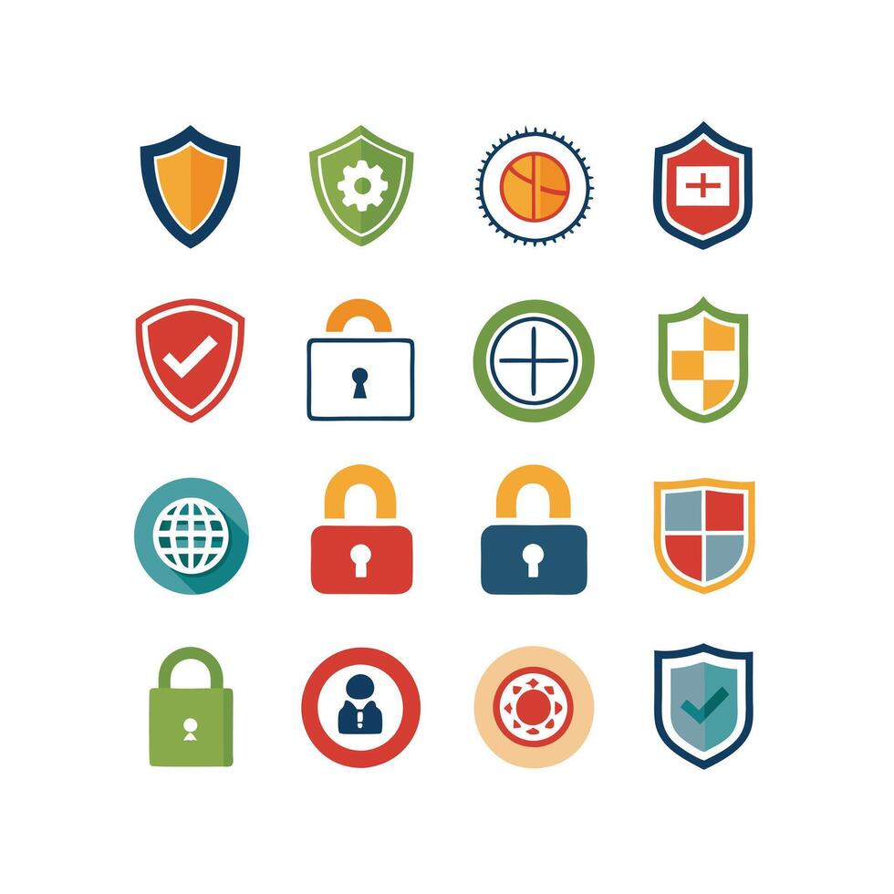Security Icon Set Collection Illustration vector