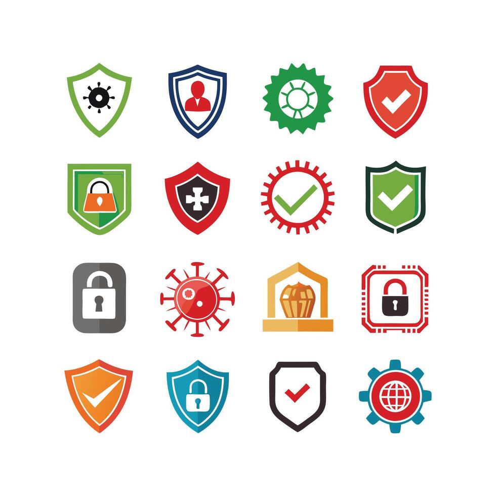 Security Icon Set Collection Illustration vector