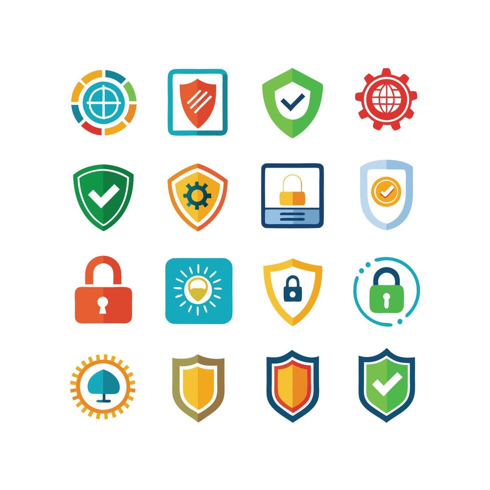 Security Icon Set Collection Illustration vector