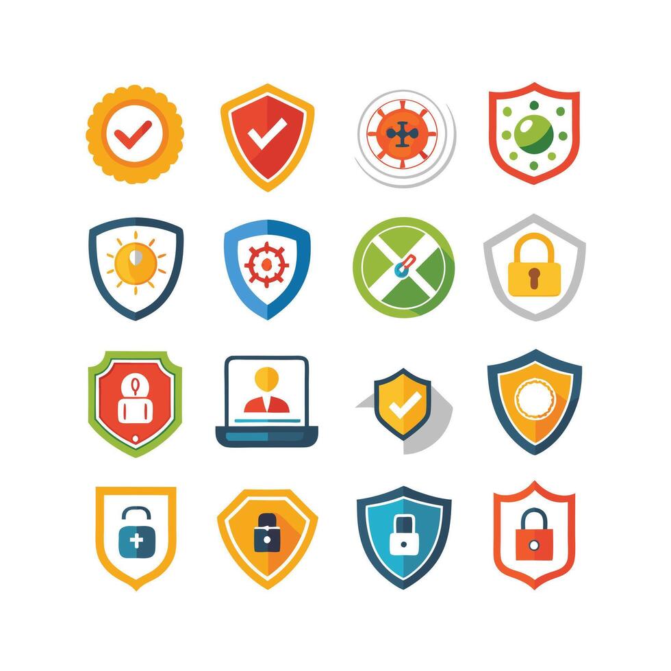 Security Icon Set Collection Illustration vector