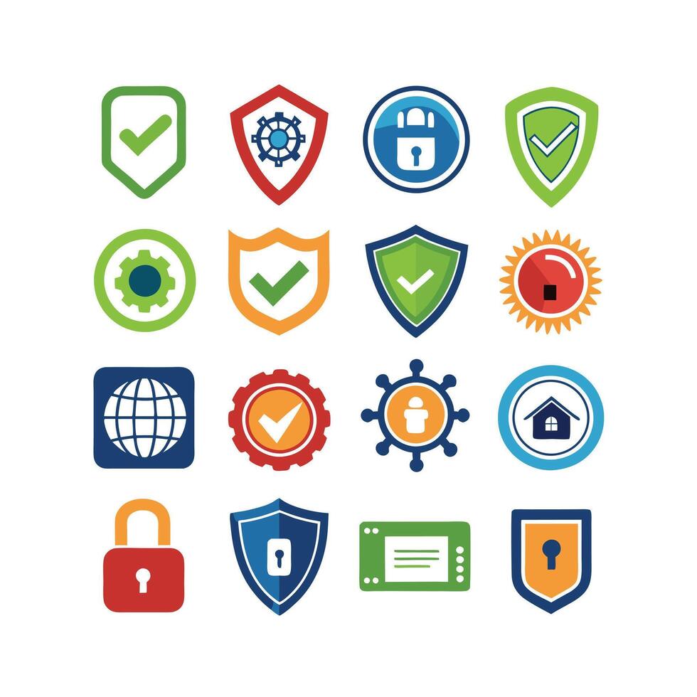 Security Icon Set Collection Illustration vector