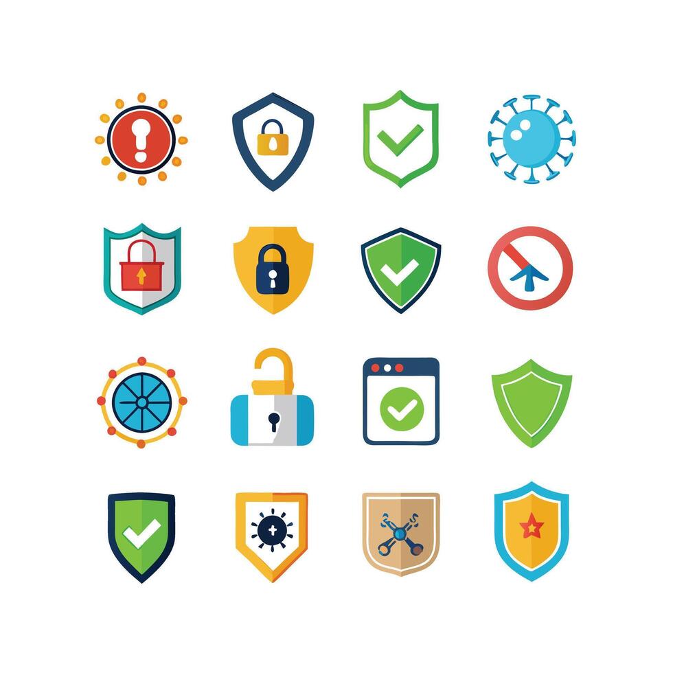 Security Icon Set Collection Illustration vector