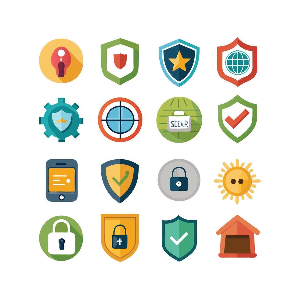 Security Icon Set Collection Illustration vector