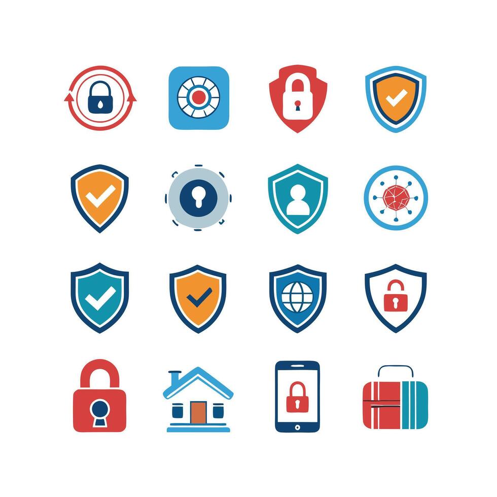 Security Icon Set Collection Illustration vector