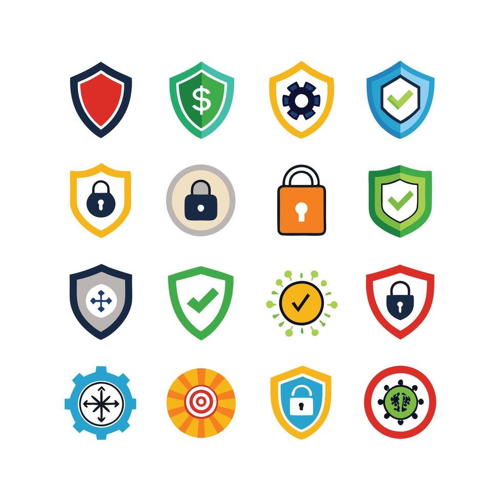 Security Icon Set Collection Illustration vector