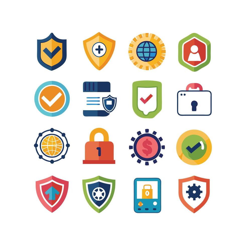 Security Icon Set Collection Illustration vector
