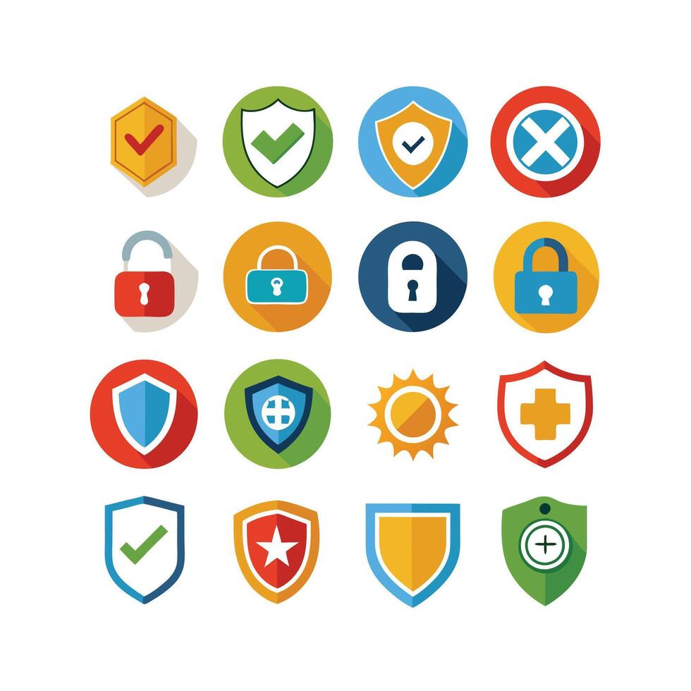 Security Icon Set Collection Illustration vector