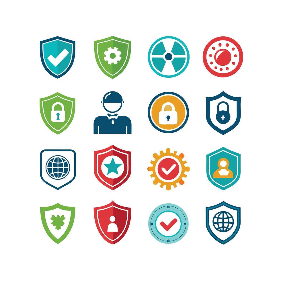 Security Icon Set Collection Illustration vector