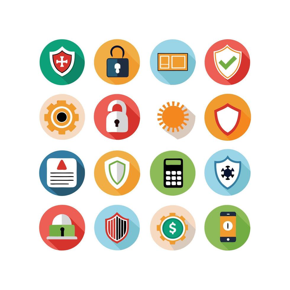 Security Icon Set Collection Illustration vector