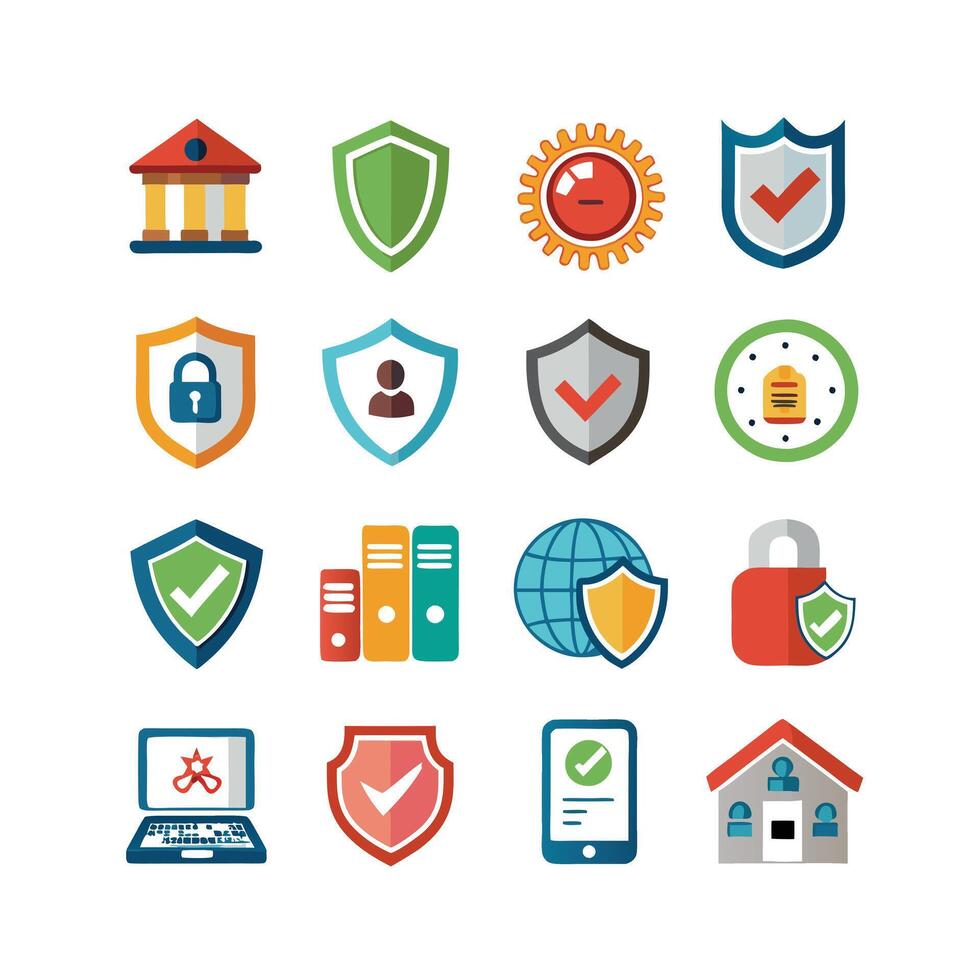 Security Icon Set Collection Illustration vector