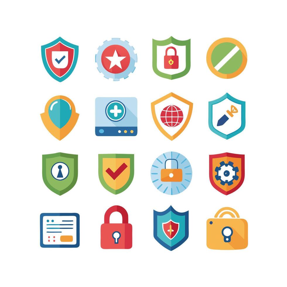 Security Icon Set Collection Illustration vector