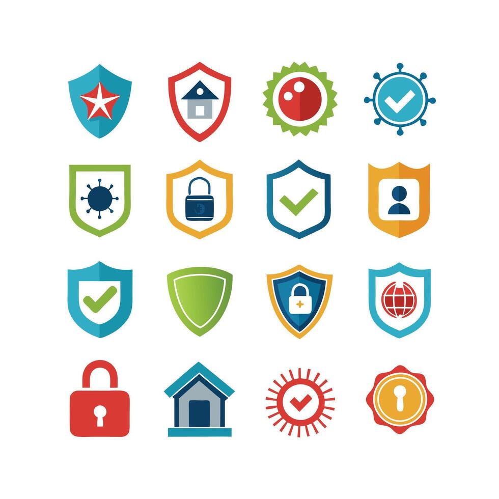 Security Icon Set Collection Illustration vector