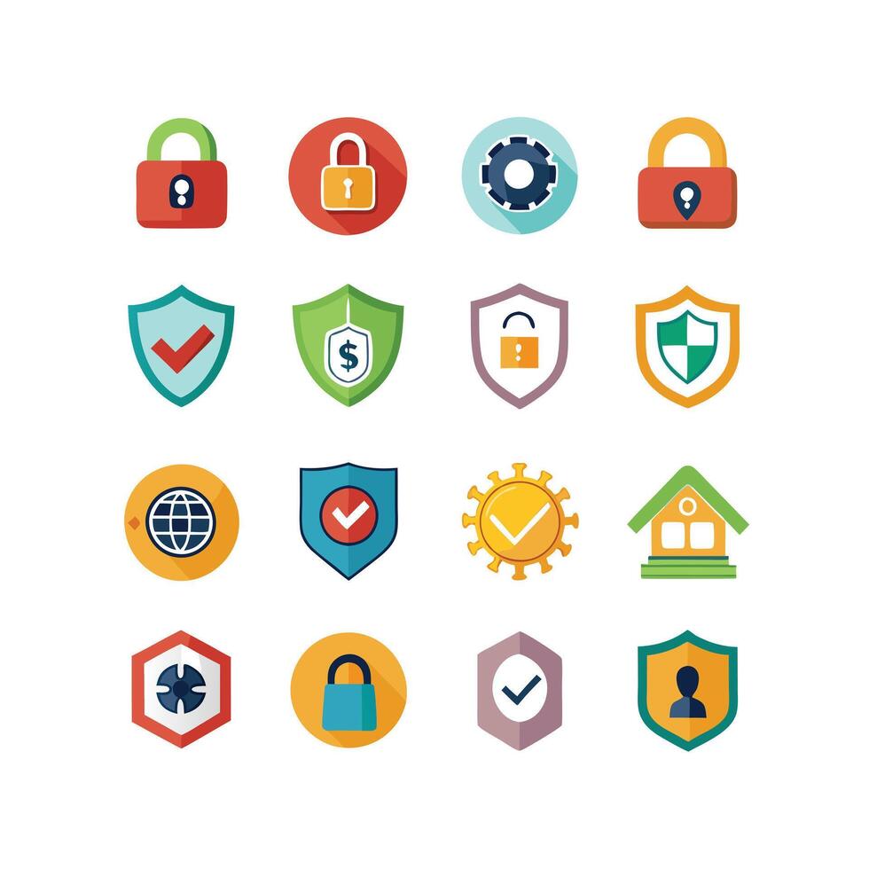 Security Icon Set Collection Illustration vector