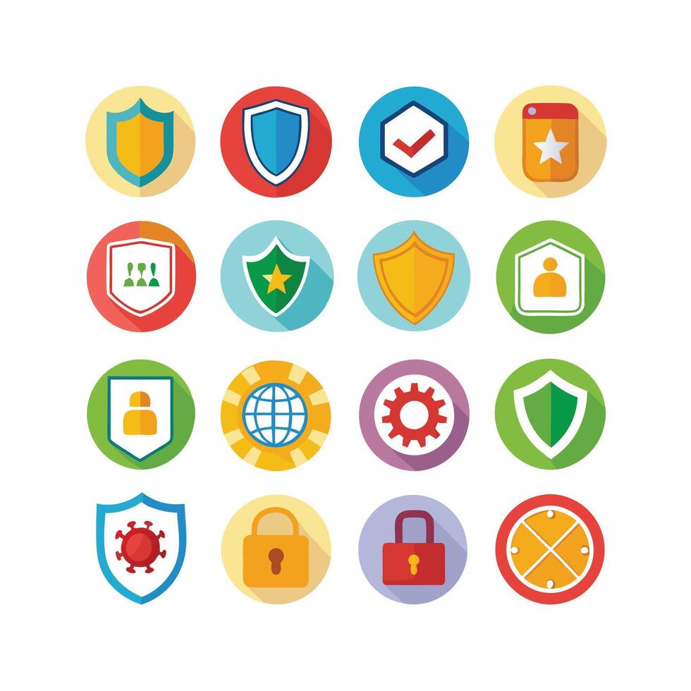 Security Icon Set Collection Illustration vector