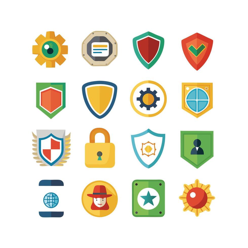 Security Icon Set Collection Illustration vector