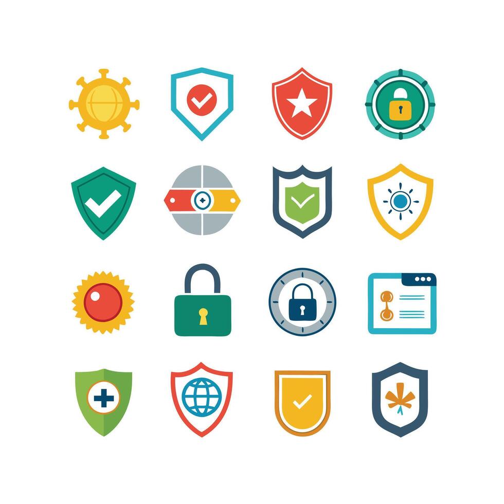 Security Icon Set Collection Illustration vector