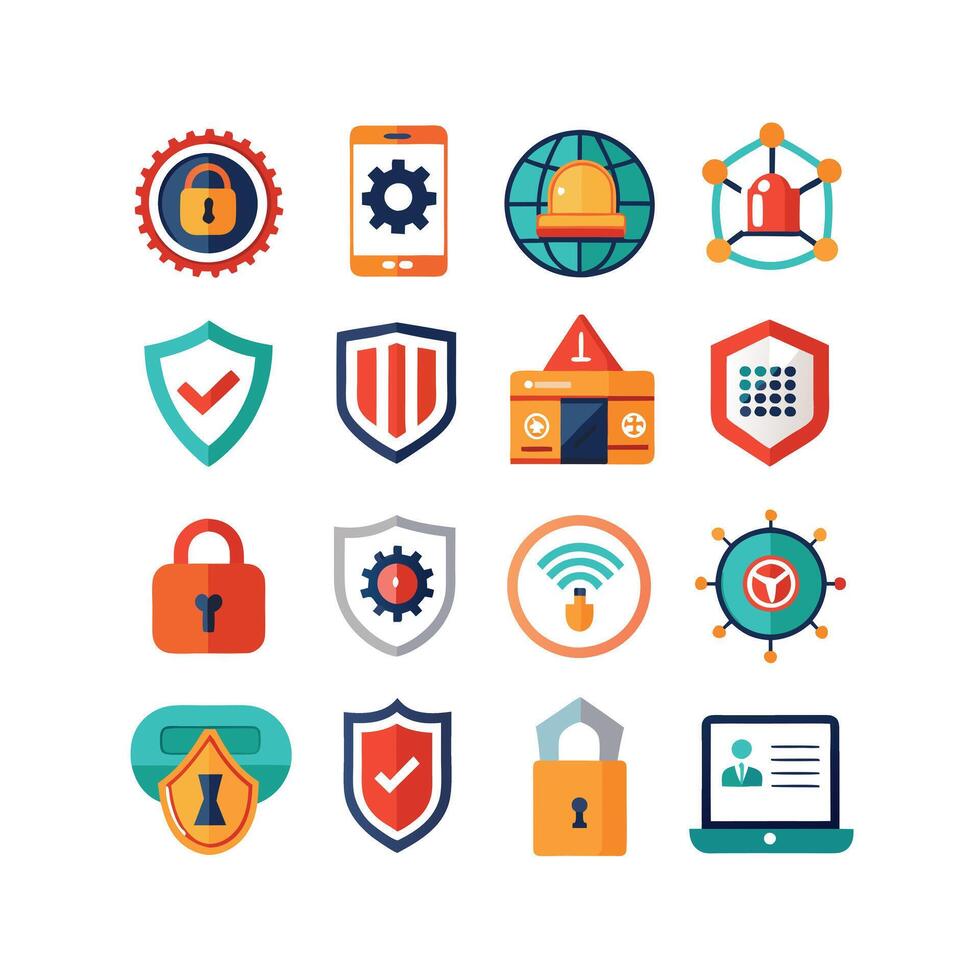 Security Icon Set Collection Illustration vector
