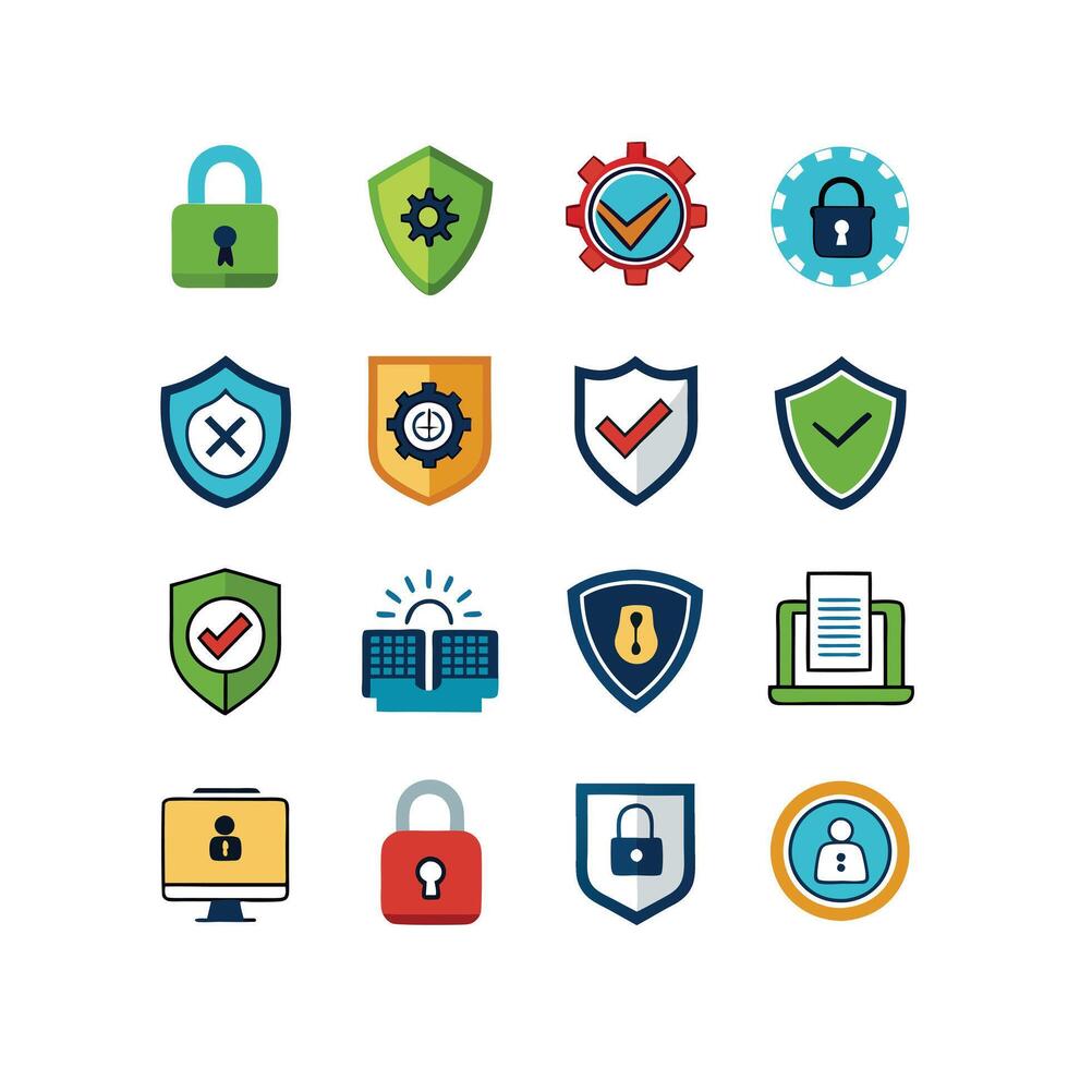 Security Icon Set Collection Illustration vector