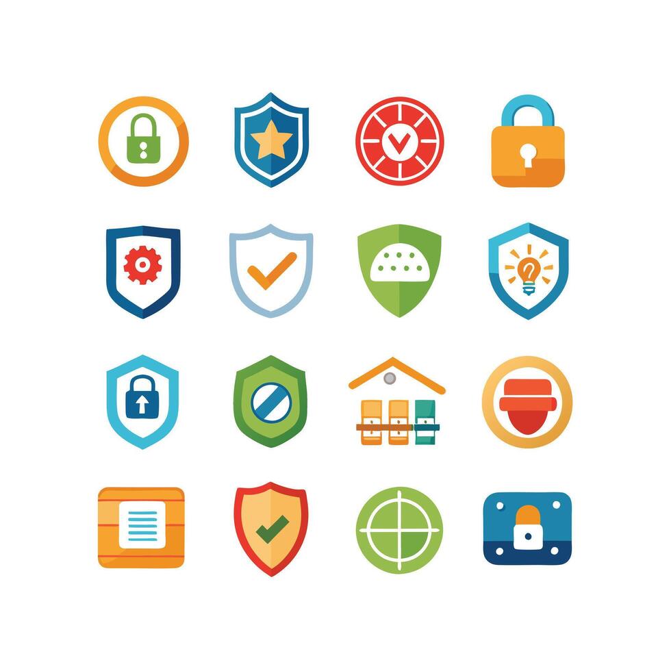Security Icon Set Collection Illustration vector