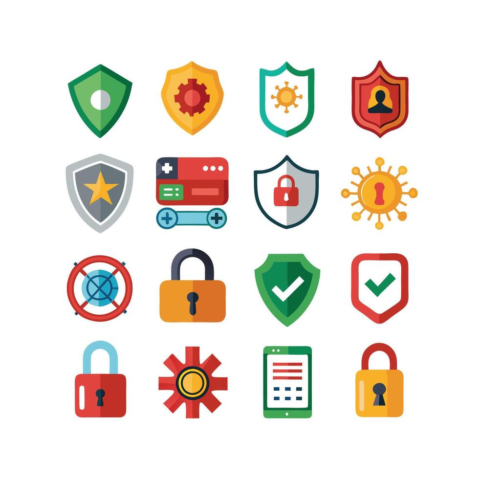 Security Icon Set Collection Illustration vector