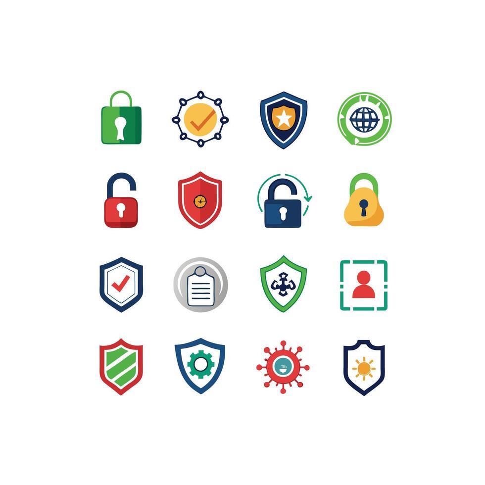 Security Icon Set Collection Illustration vector