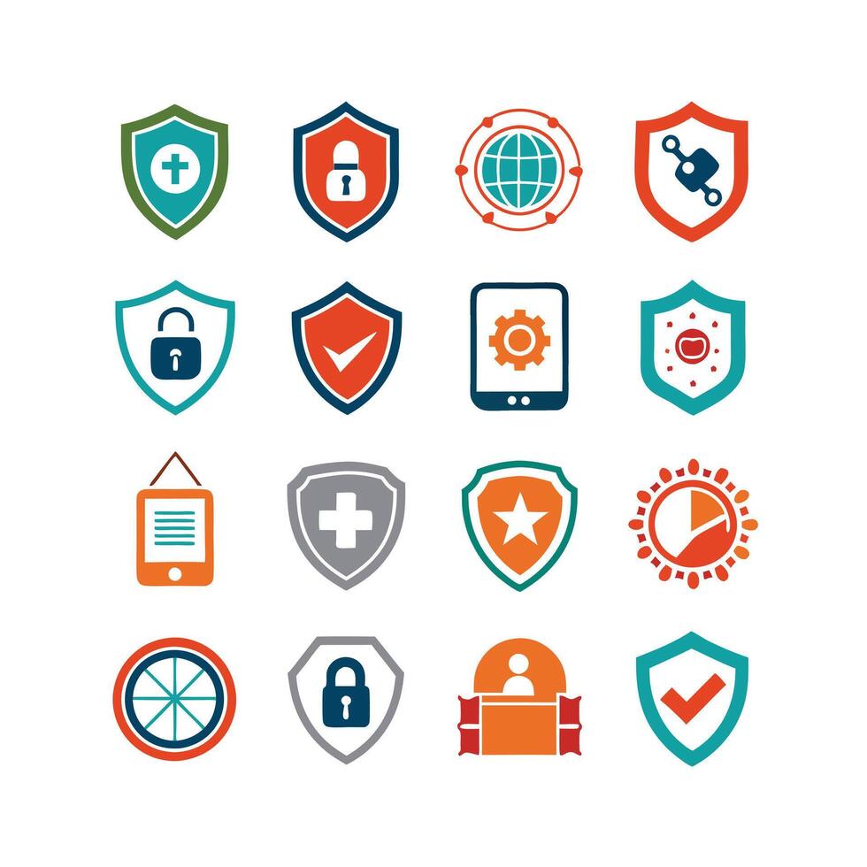 Security Icon Set Collection Illustration vector