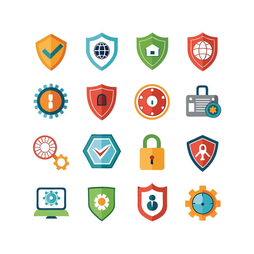Security Icon Set Collection Illustration vector