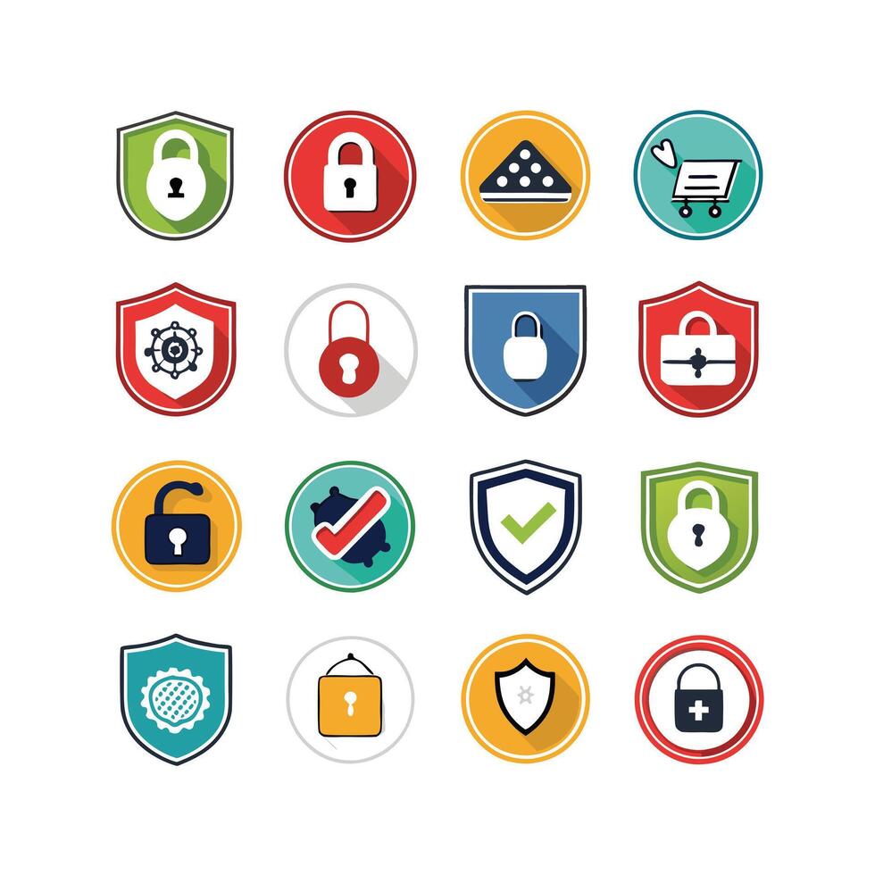 Security Icon Set Collection Illustration vector