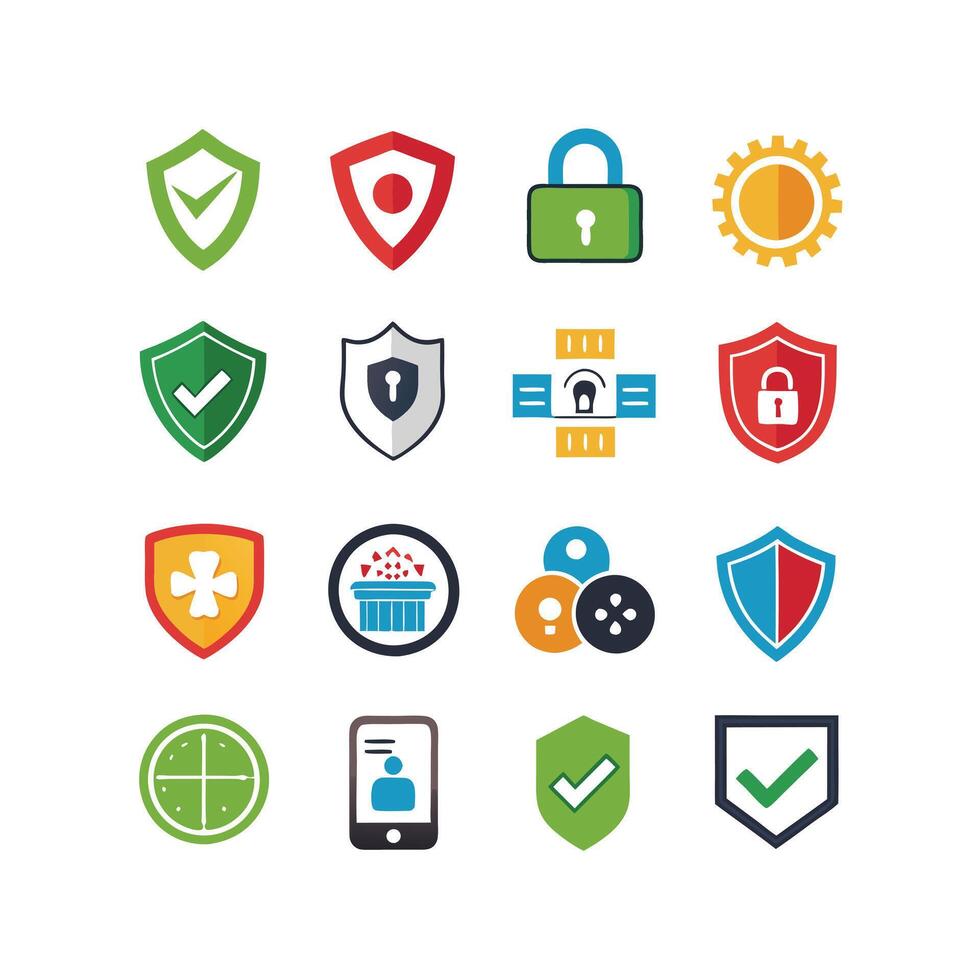 Security Icon Set Collection Illustration vector