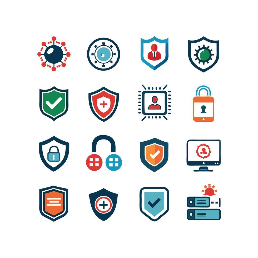 Security Icon Set Collection Illustration vector