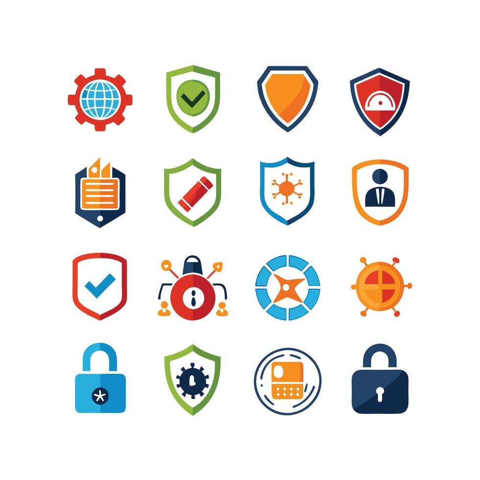 Security Icon Set Collection Illustration vector