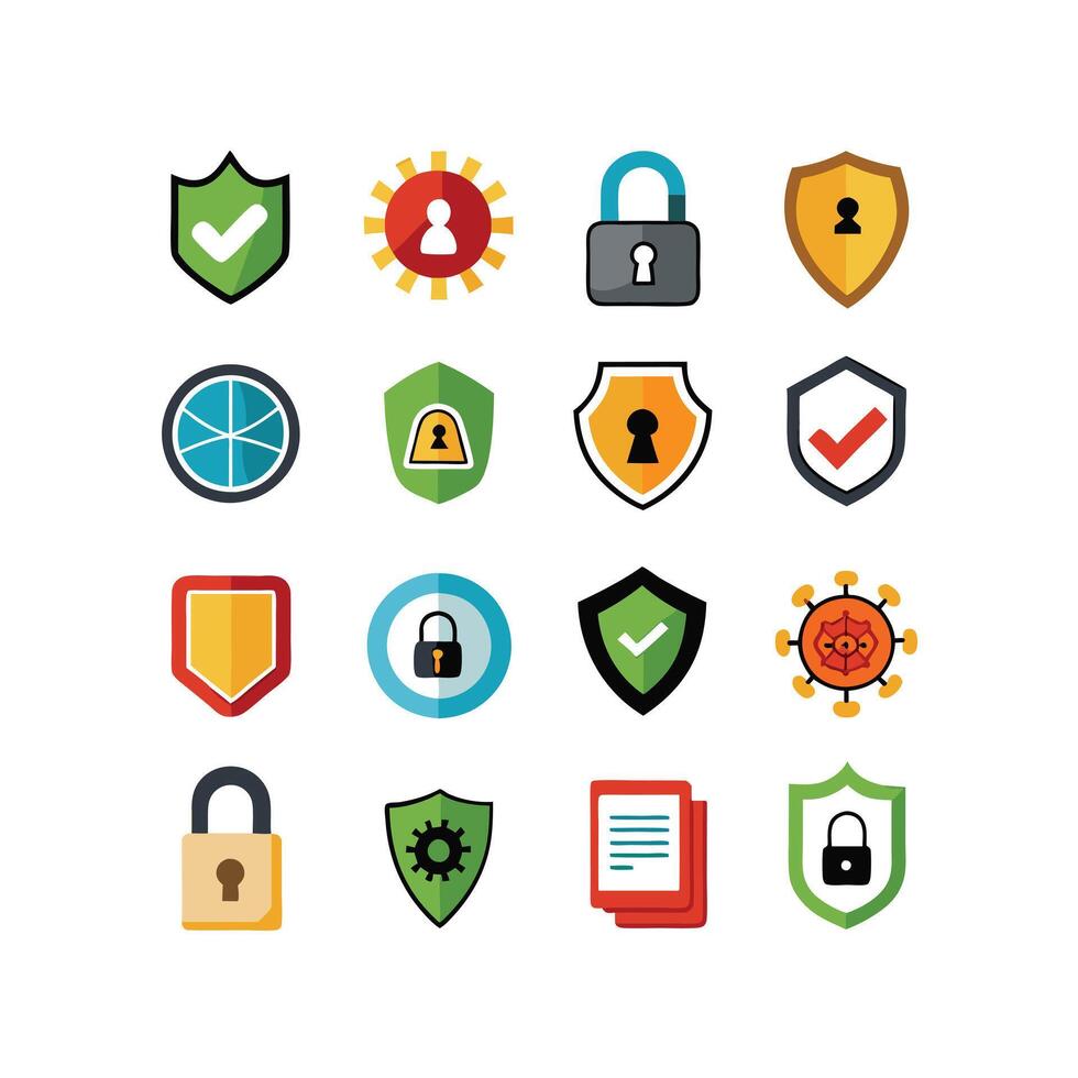 Security Icon Set Collection Illustration vector