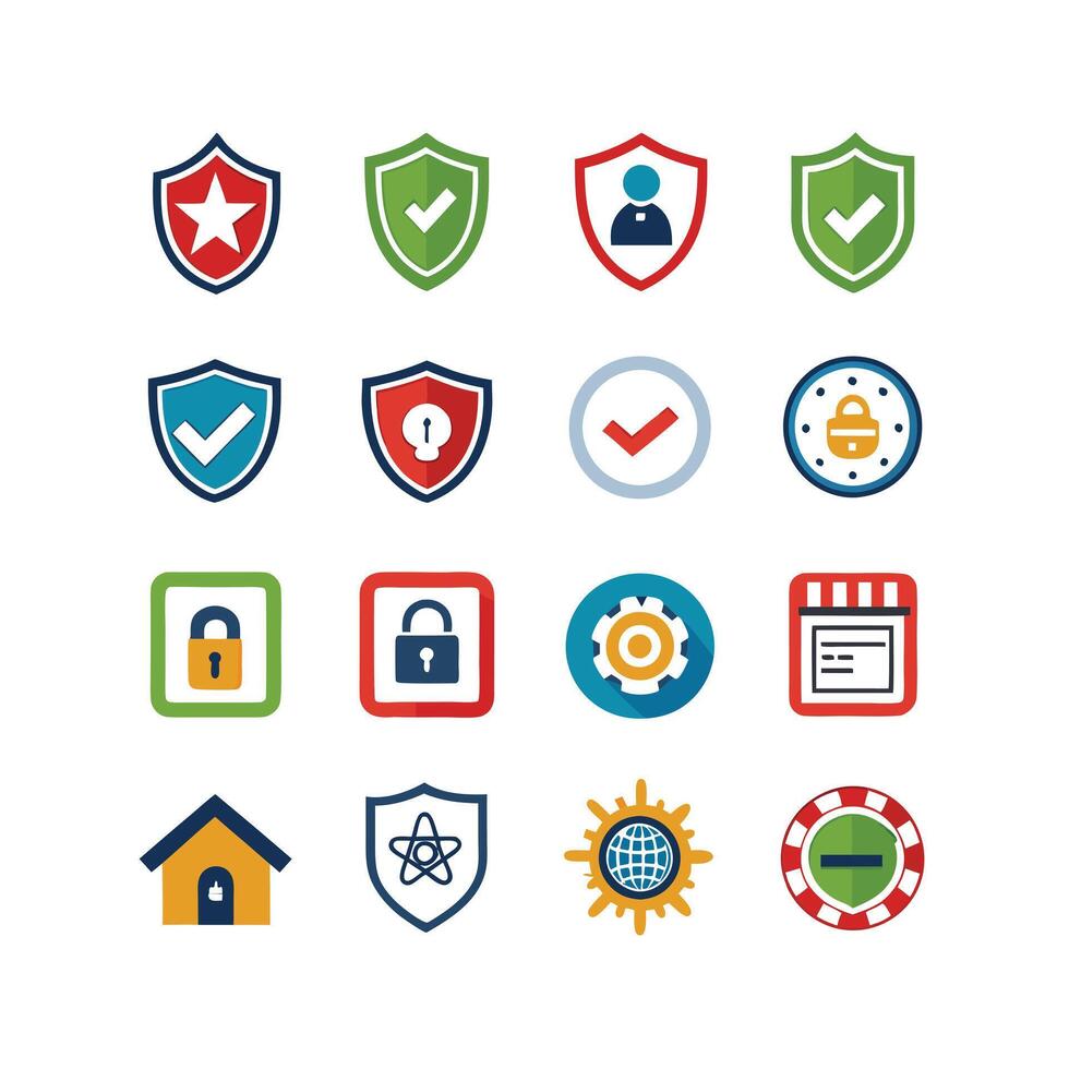 Security Icon Set Collection Illustration vector