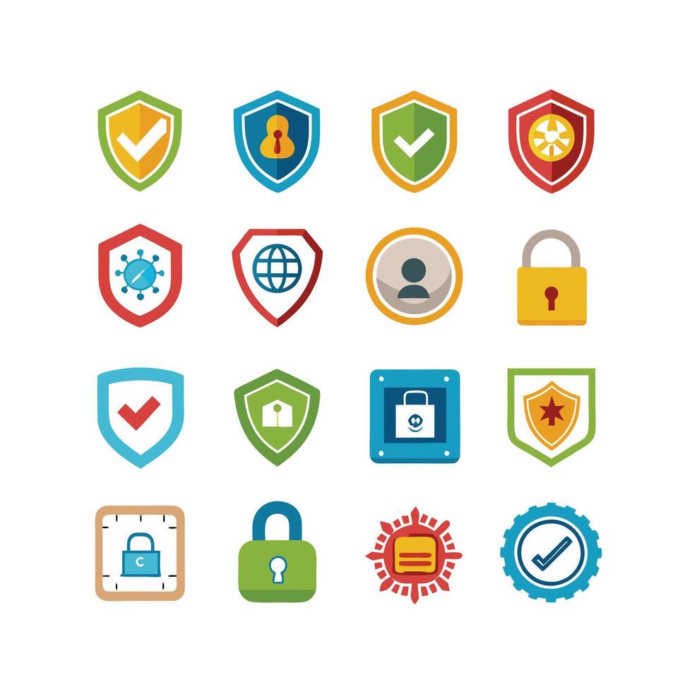 Security Icon Set Collection Illustration vector