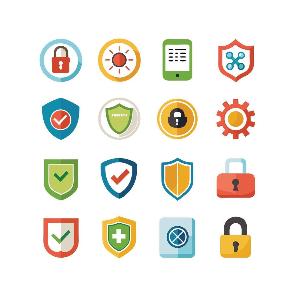 Security Icon Set Collection Illustration vector