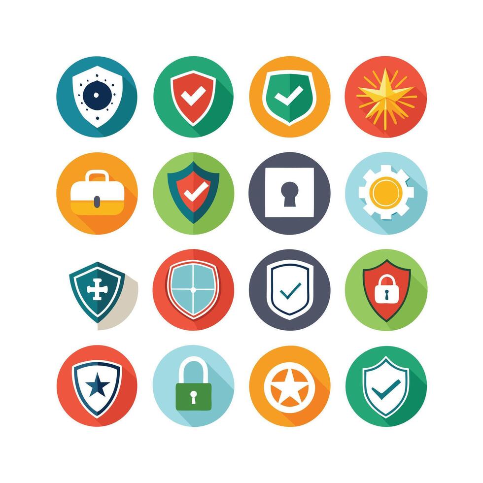 Security Icon Set Collection Illustration vector